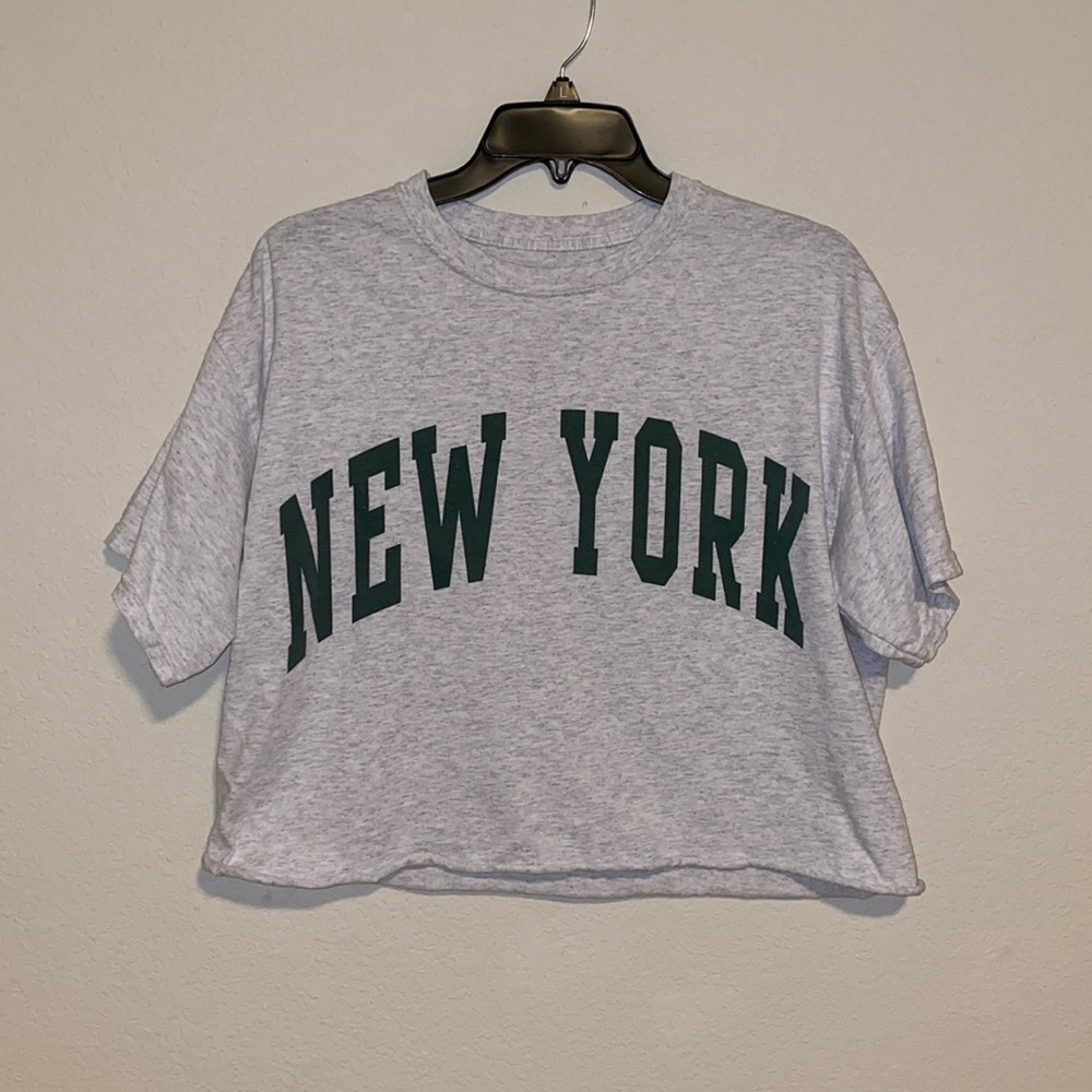 J. Galt/Brandy Melville New York Cropped Shirt